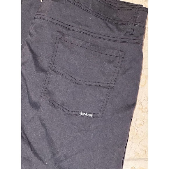 PrAna Men's Hiking Pants Outdoor Black Straight Slim Fit 36‎ x 32 - Picture 2 of 5